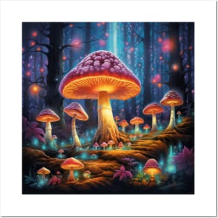 Mushroom Design Posters and Art